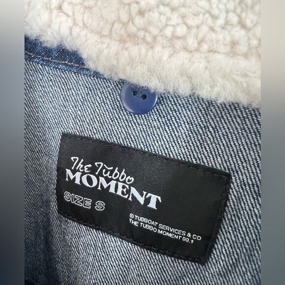 Revolt The Tubbo Moment Unisex By The Sea Denim Jean Jacket Zip Size Small CLEAN - Picture 5 of 7